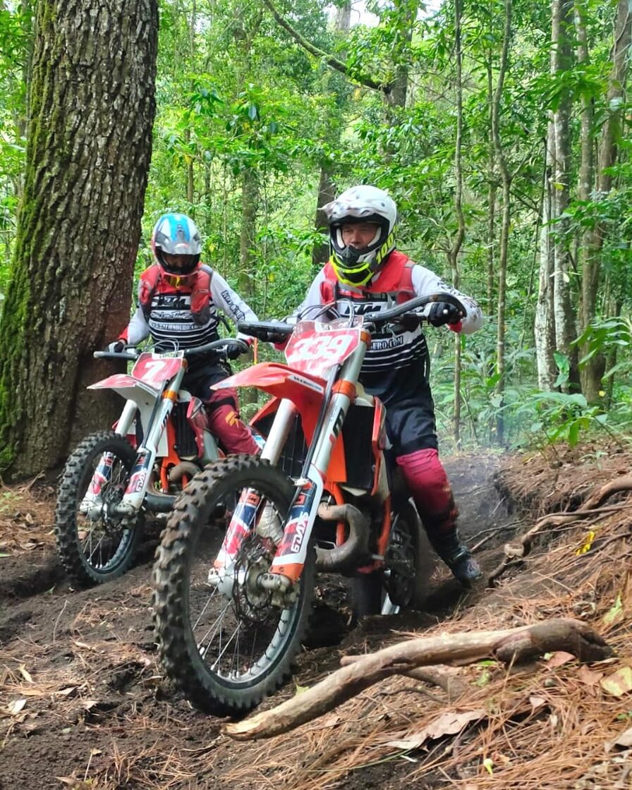 Dirt Bike Kintamani Black Lava and Forest, Half-Day Track Half